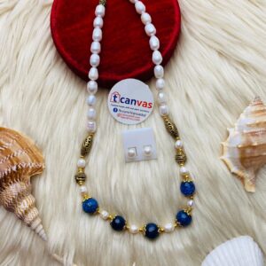 Pearl and stone necklace